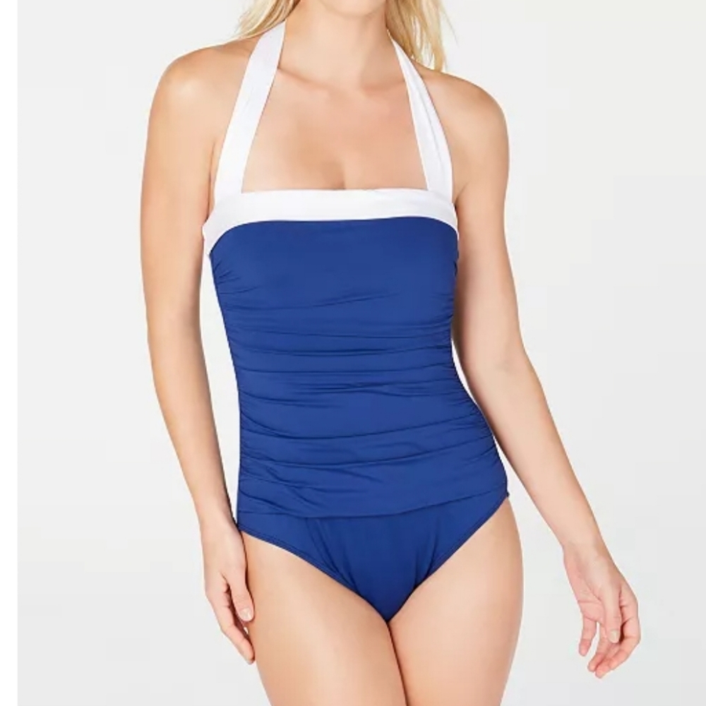 Ralph Lauren One Piece Blue&White Swimsuit